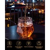 40 Pack 12 Oz Stemless Plastic Wine Glasses,Gold Rim Disposable Wine Glass(Clear)